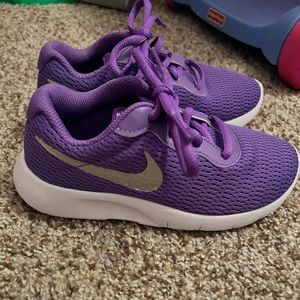 Toddler girl purple Nike shoes